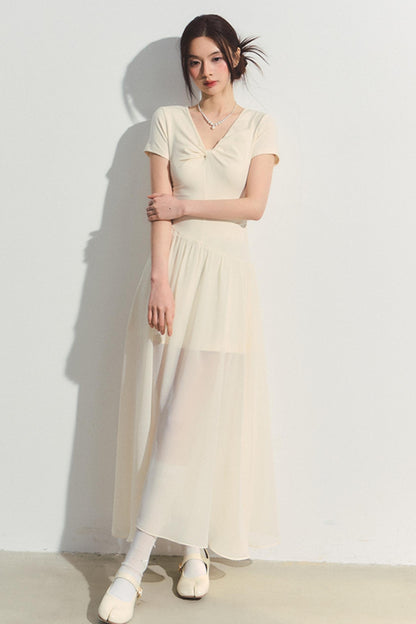 Twist Summer A-Line Dress