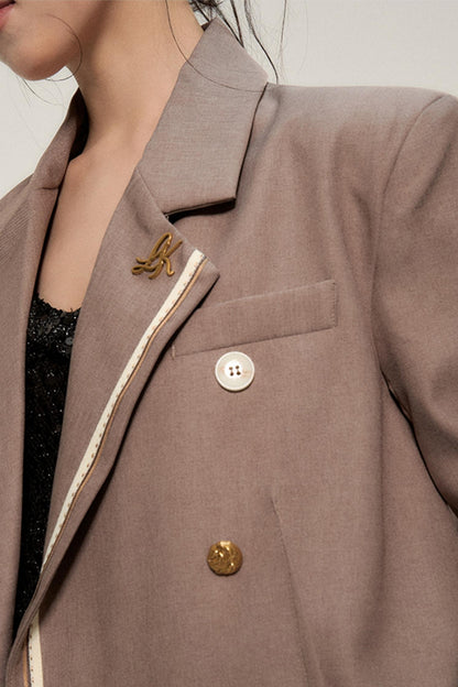 Shanghai Luxe Brown Blazer