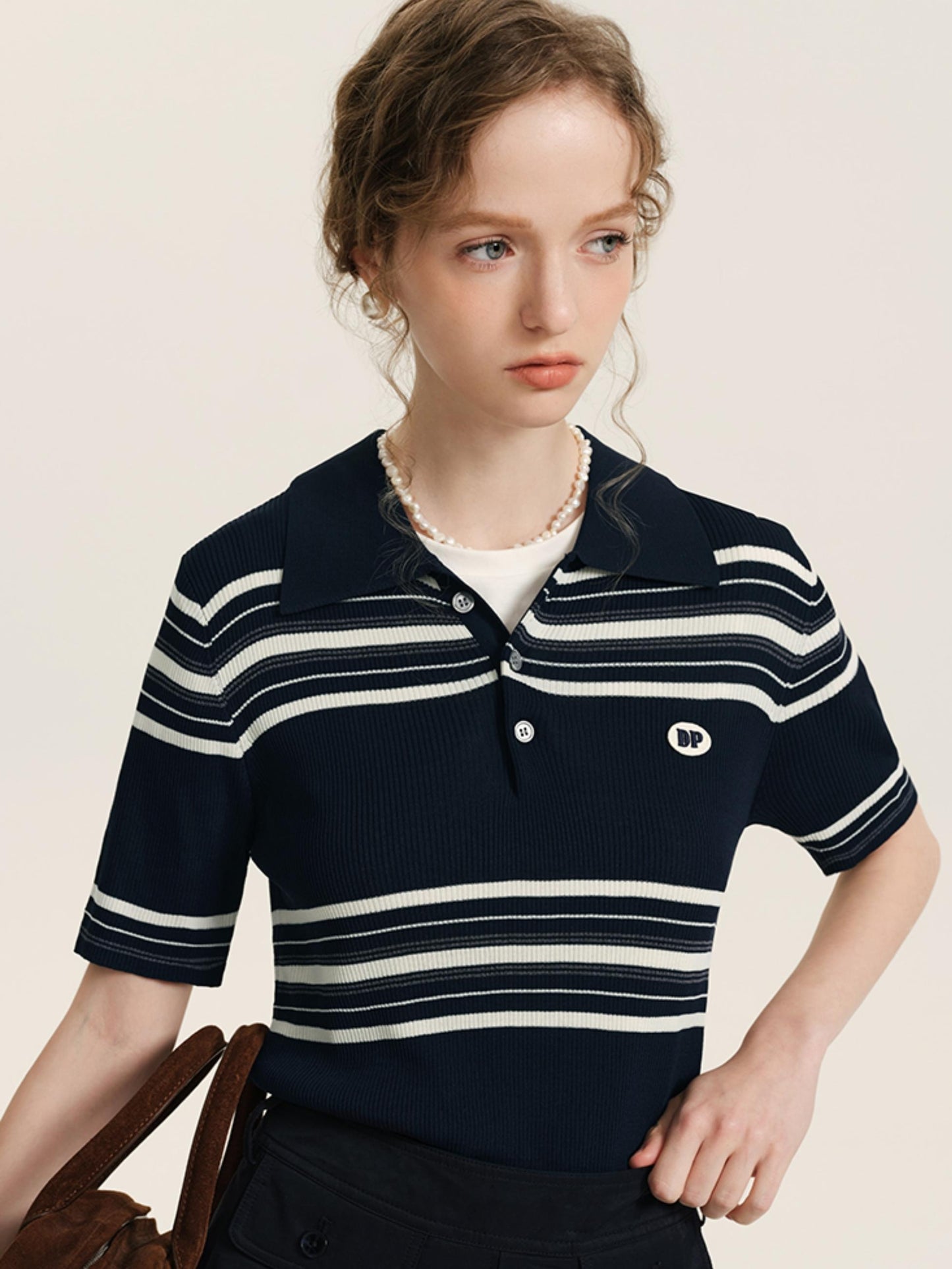 Slim Striped Polo T-Shirt