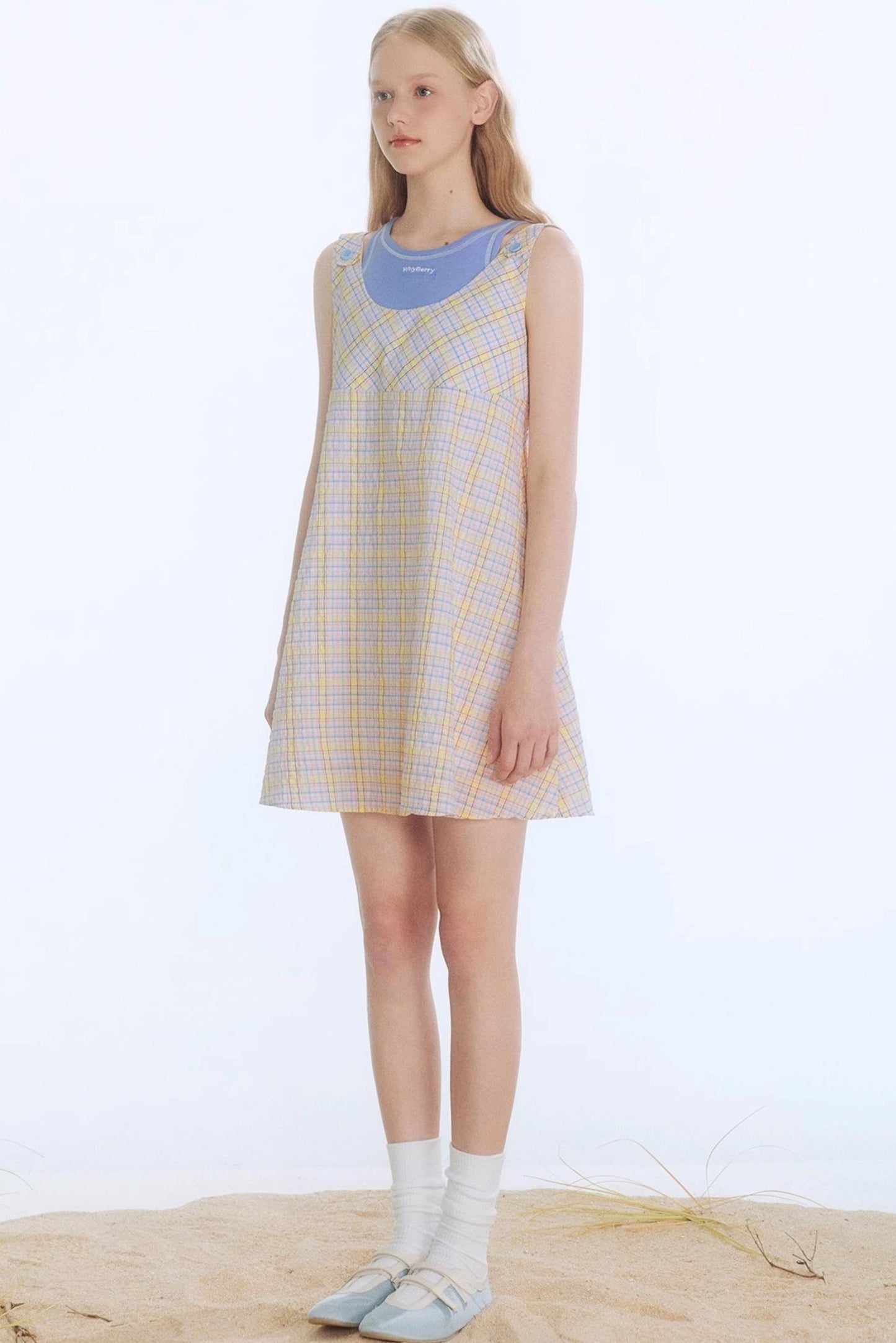 Tangerine Playful Clash Dress