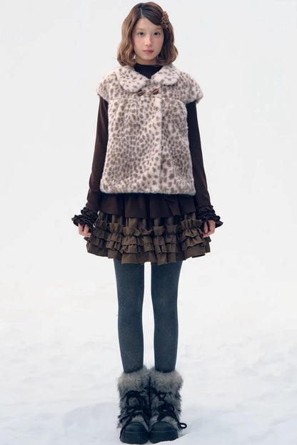 Six-Button Lace Hem Top