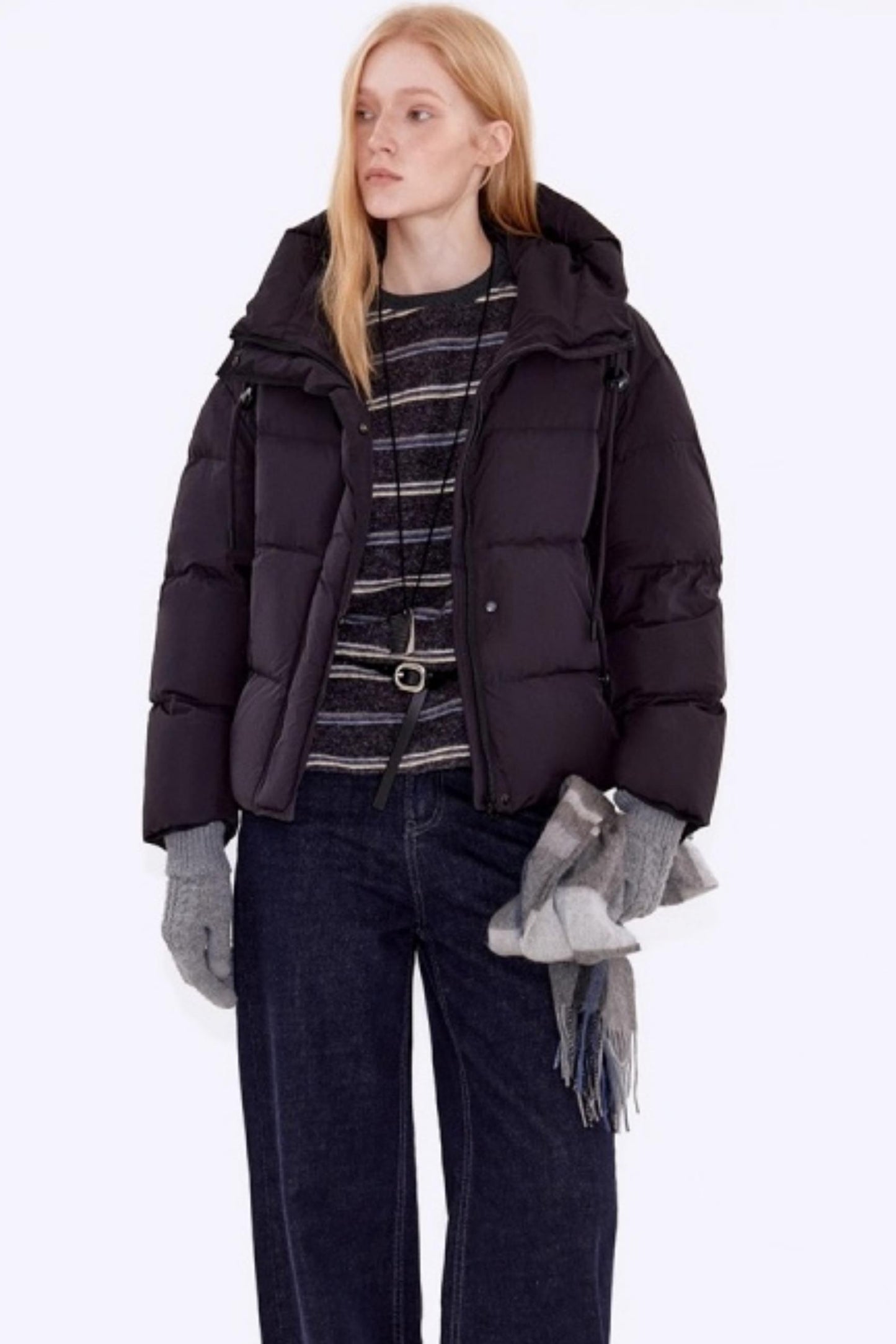 Lightweight Hooded Down Jacket