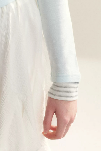 Navy Splice Collar T-Shirt