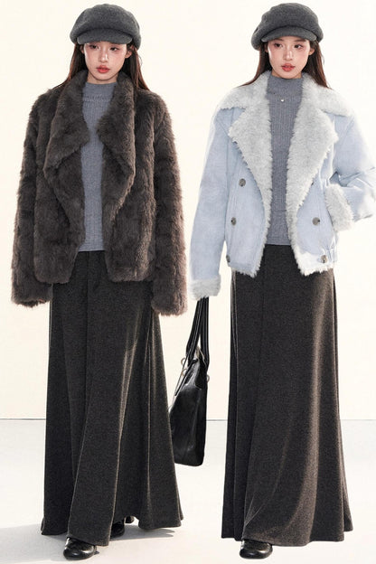 Elegant Knitted A-Line Skirt