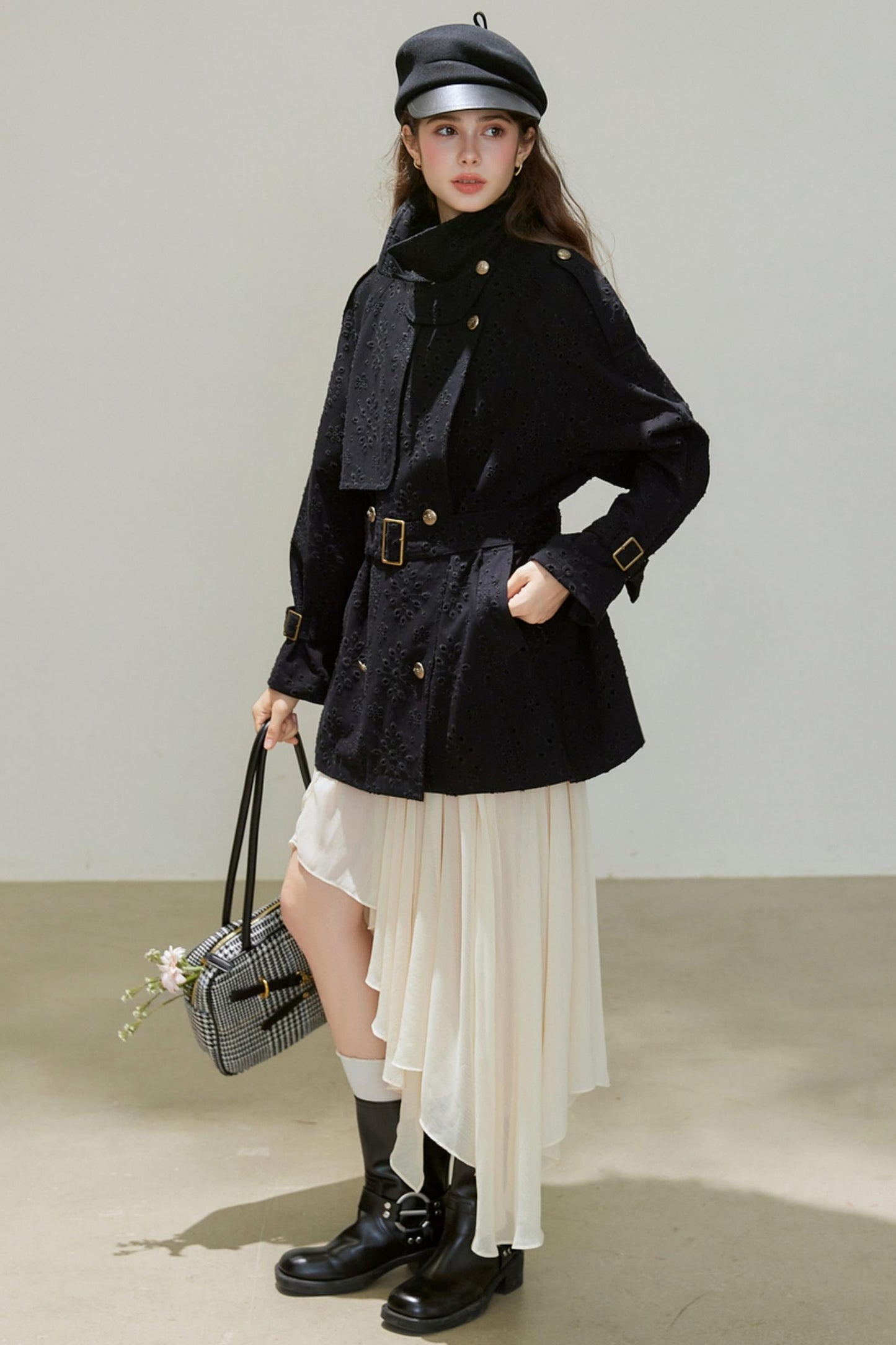 Autumn Double-Breasted Midi Coat