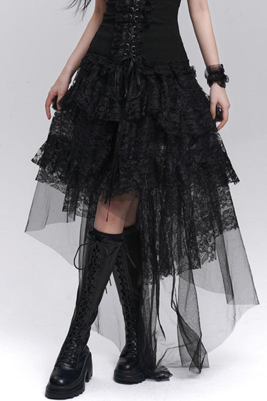 Gothic Lace Halter Skirt