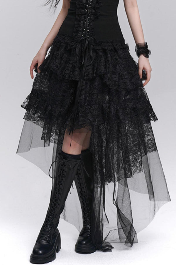 Gothic Lace Halter Skirt