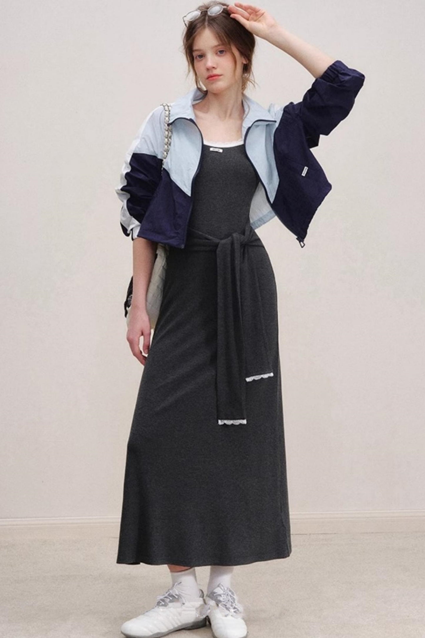 Color-Block Knit Dress