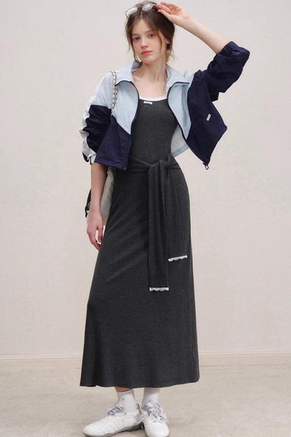 Color-Block Knit Dress