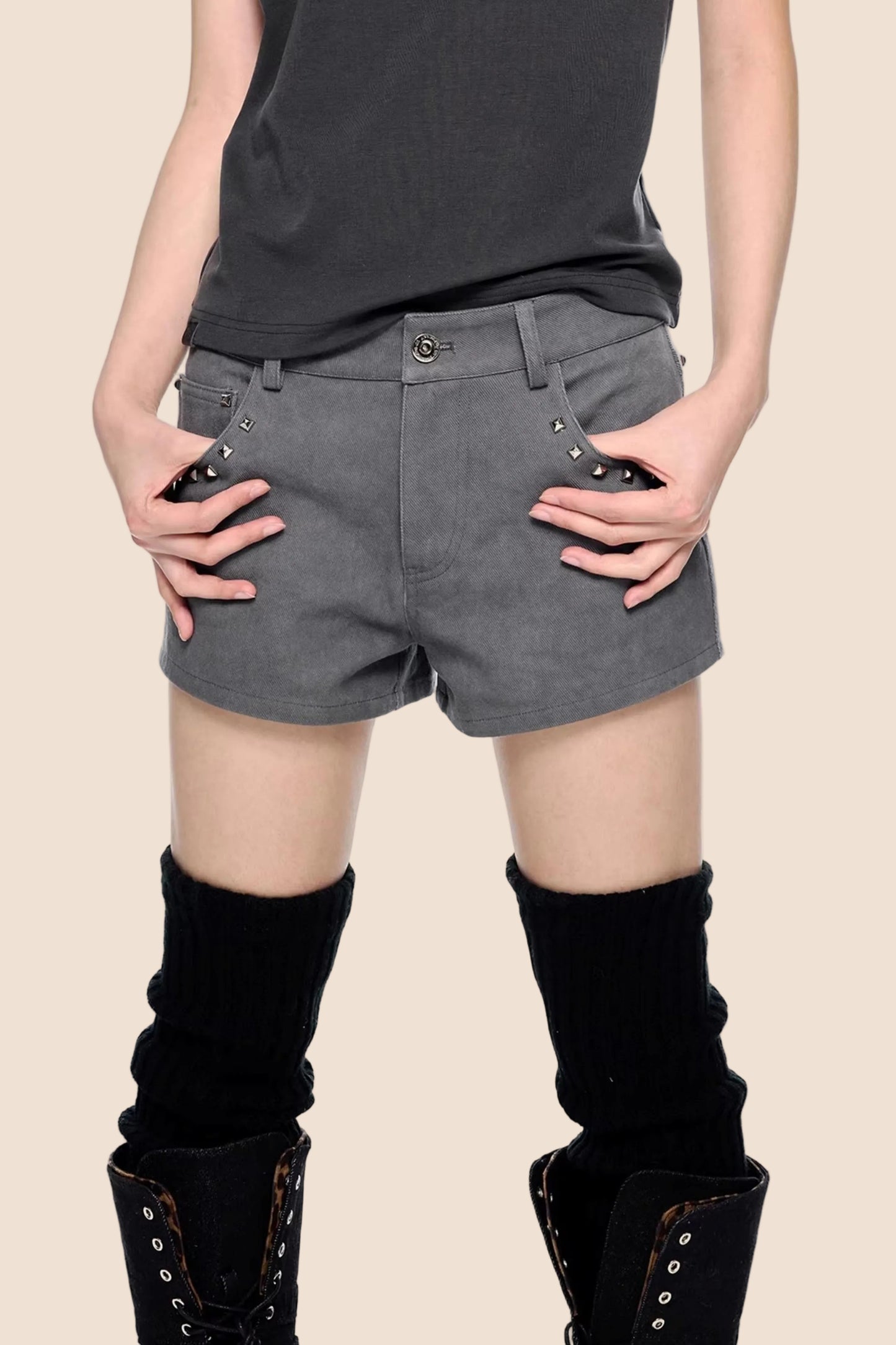 Rivet Retro A-Line Shorts