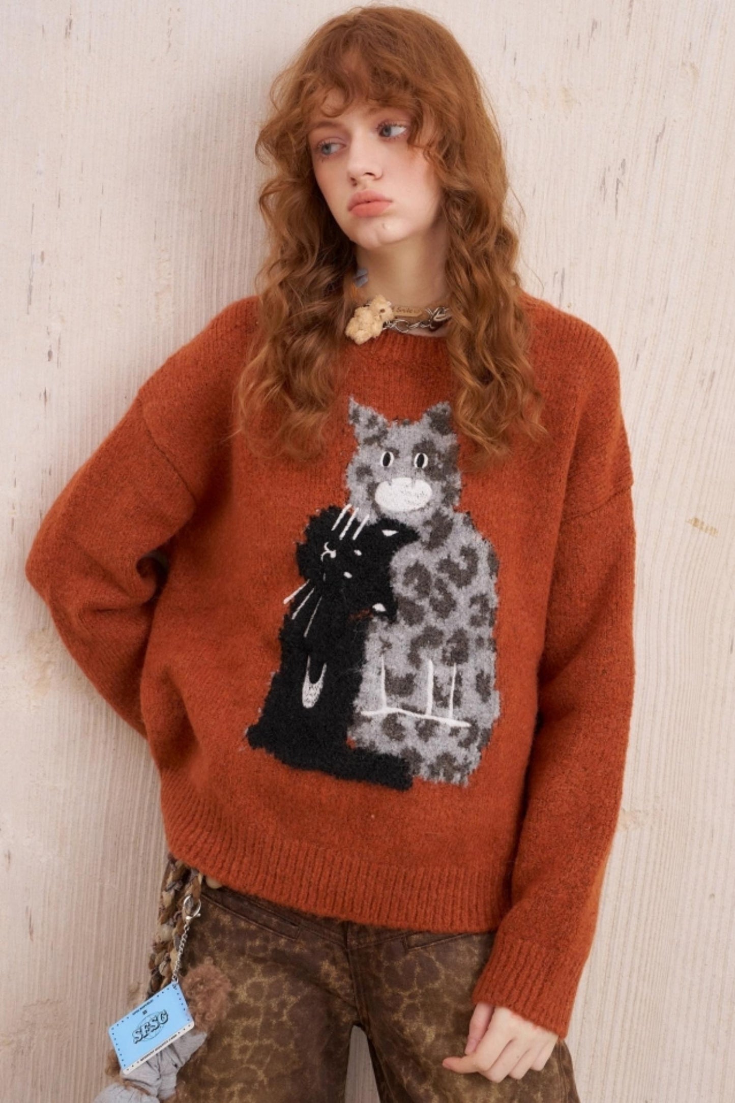 Leopard Crew Neck Sweater