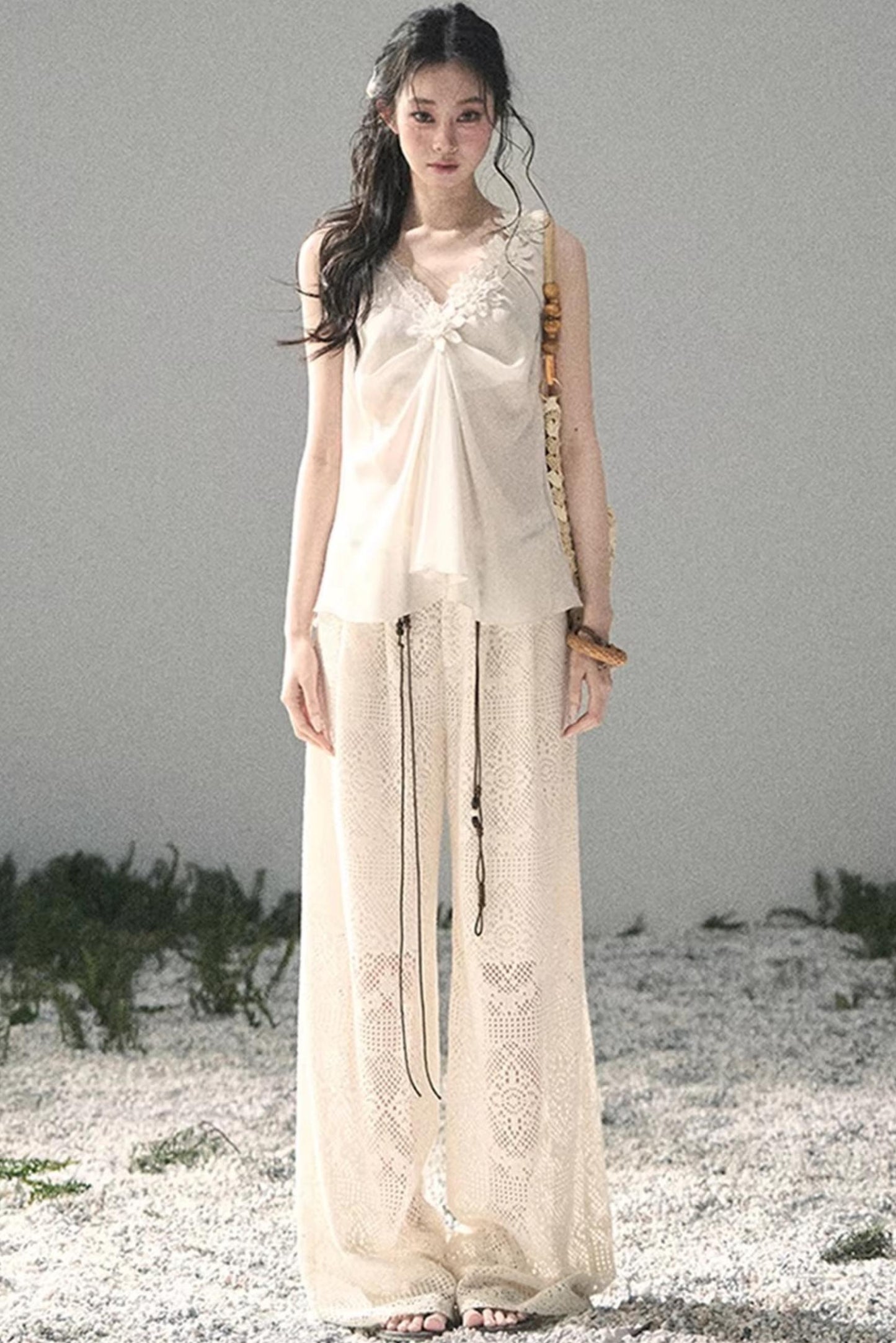 Silent Rose Semi-Sheer Lace T-Shirt