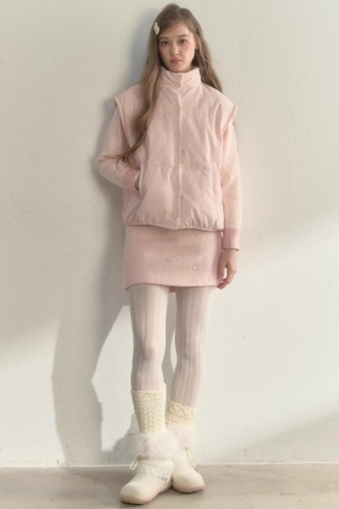 Corduroy Floral Reversible Jacket Set-Up