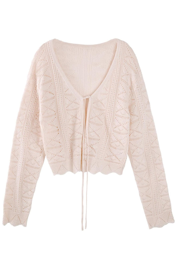 V-Neck Knit Sweater Cardigan