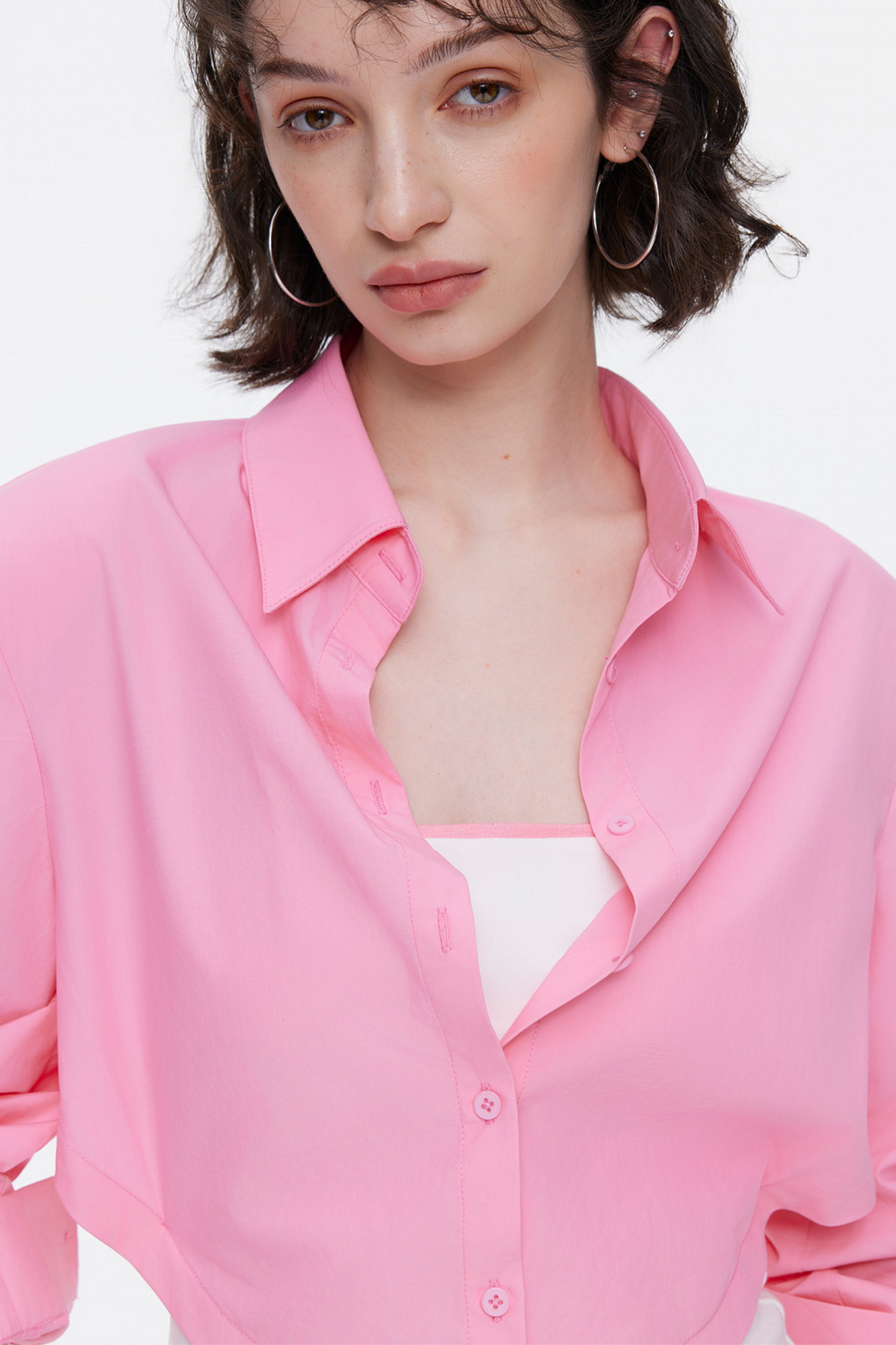 Oversized Contrasting Color Top Set-Up