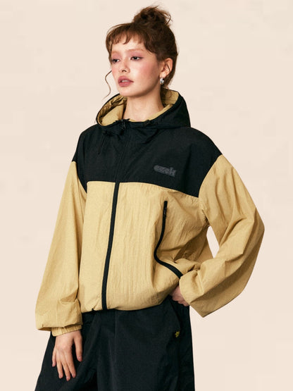 Stand-Up Collar Hooded Jacket