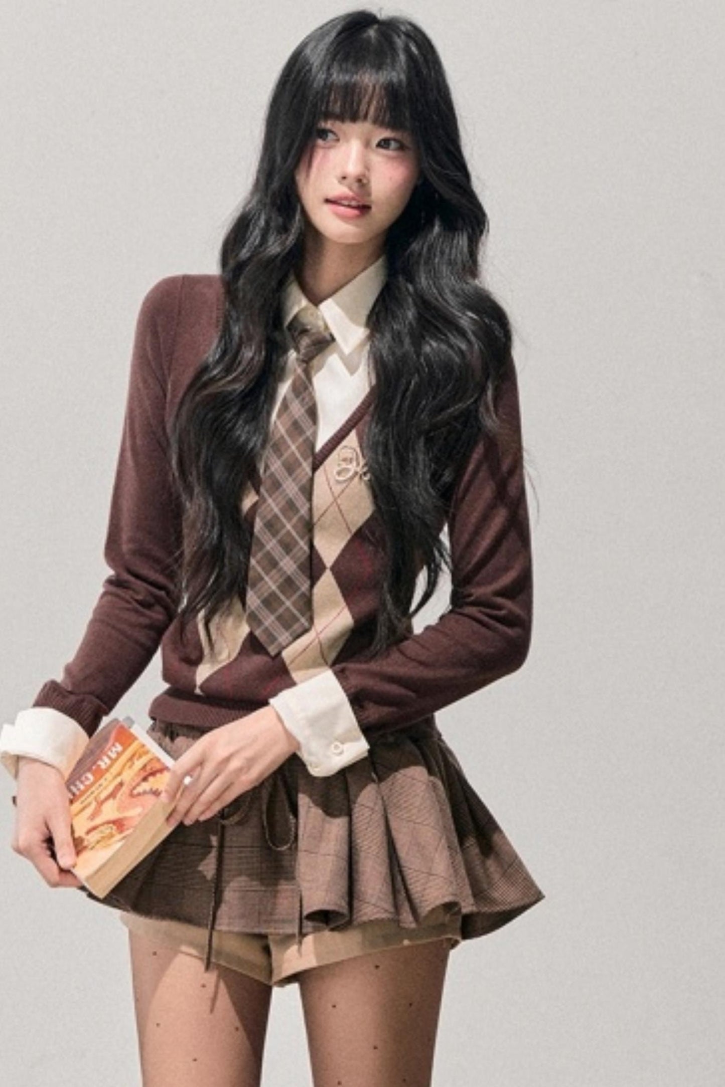 Argyle Whisper Knit Sweater