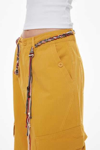 Orange Yellow Cargo Trousers