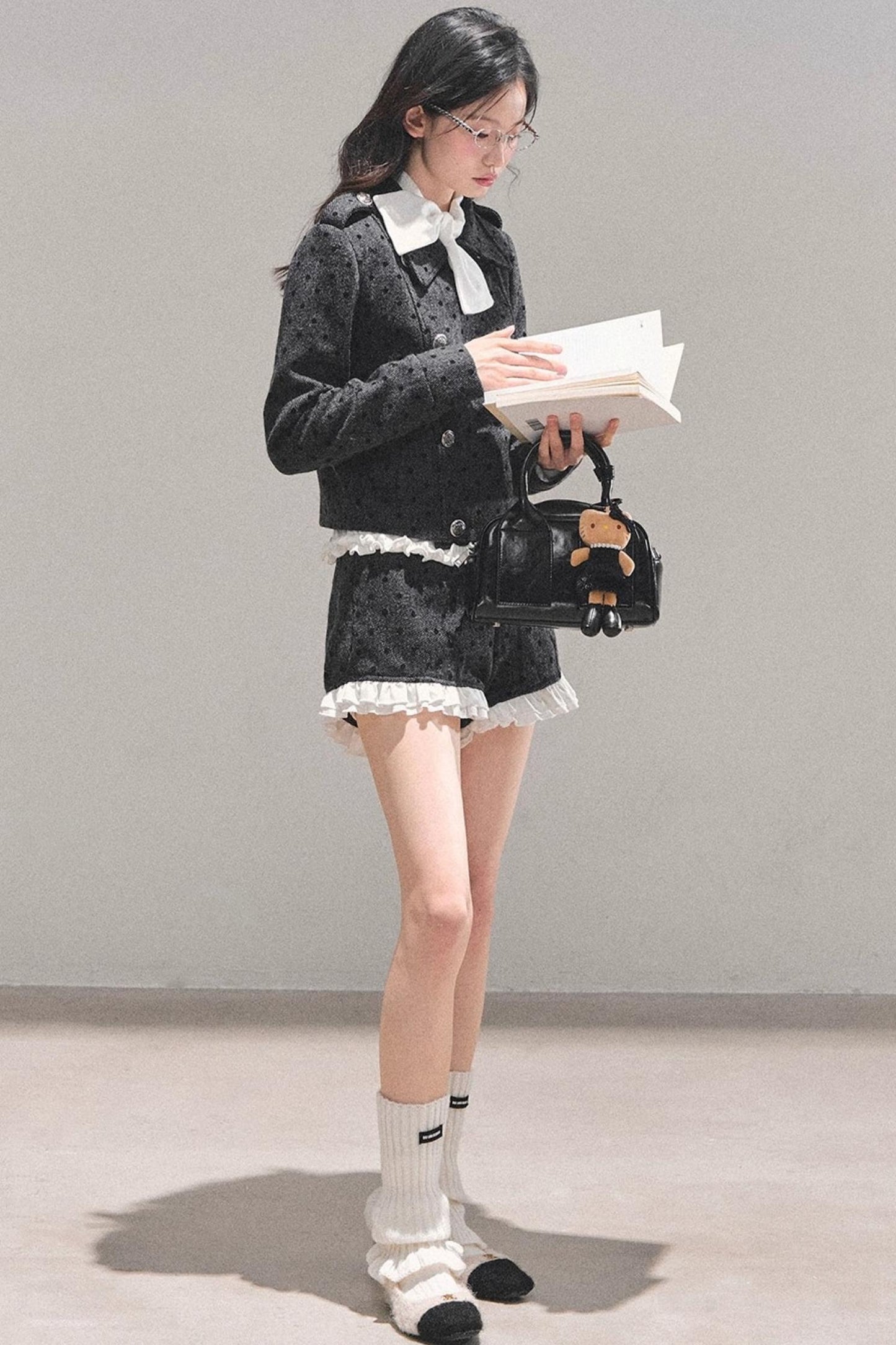 Memory's Reef Wool Polka Dot Suit Set-Up