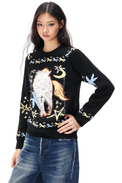 Dopamin Jacquard Strickpullover