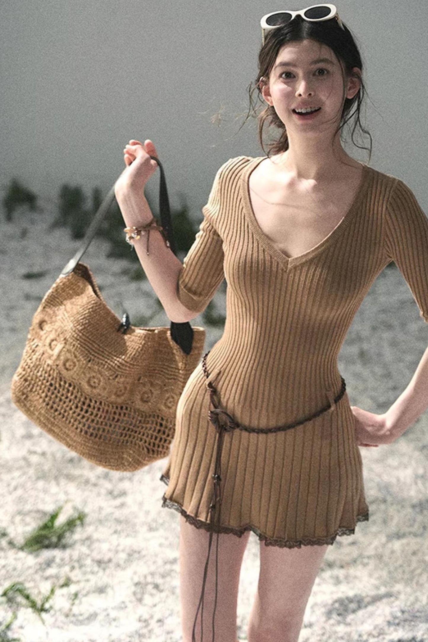 Amber Memories Knit Dress Set