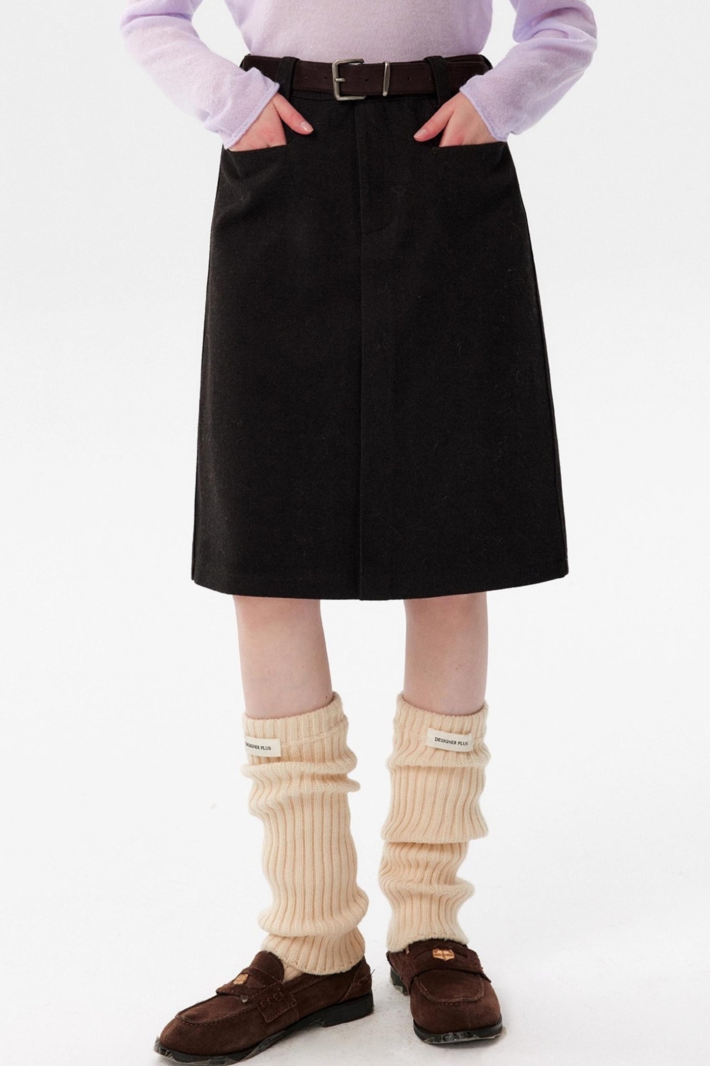 Retro Warm Wool Skirt