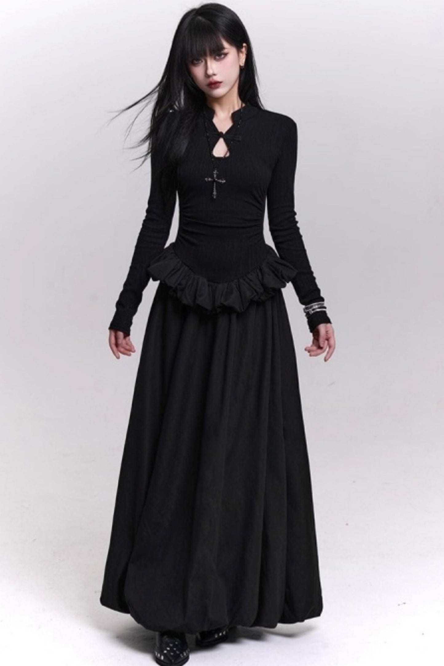 Ghost Girl Gray Knit Dress