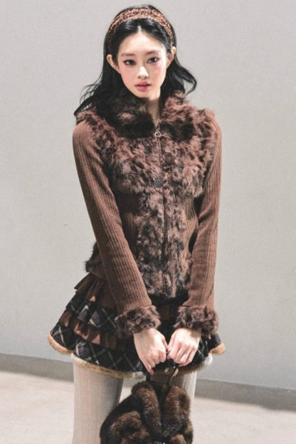 Leopard Print Silver Fox Jacket