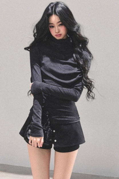 Silent Echoes Gray Top