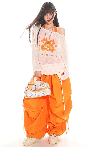 Vintage Rose One Shoulder T-Shirt