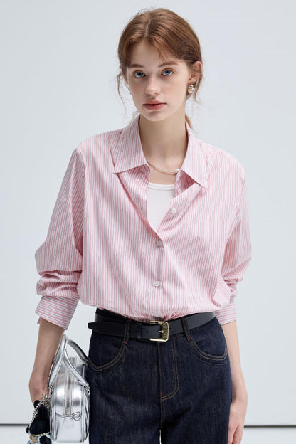 Striped French Casual Shirt