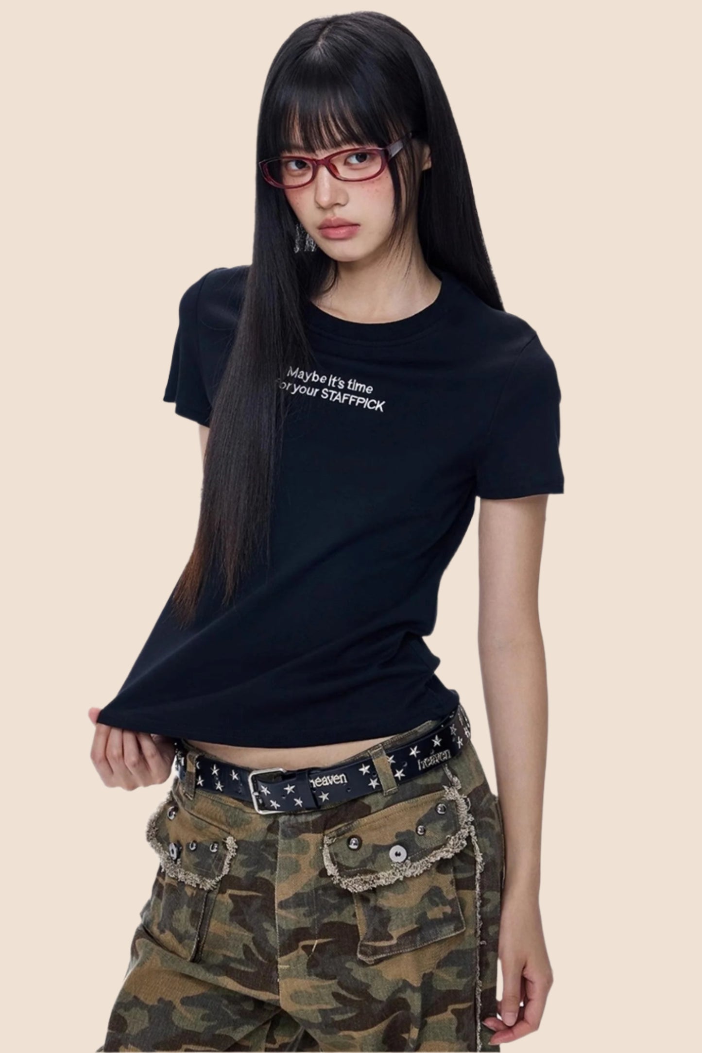 Alphabet Print Crop Top