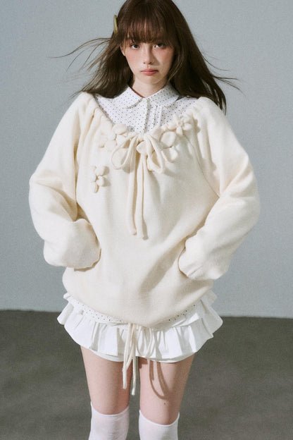 Sweet Girly Knit Top