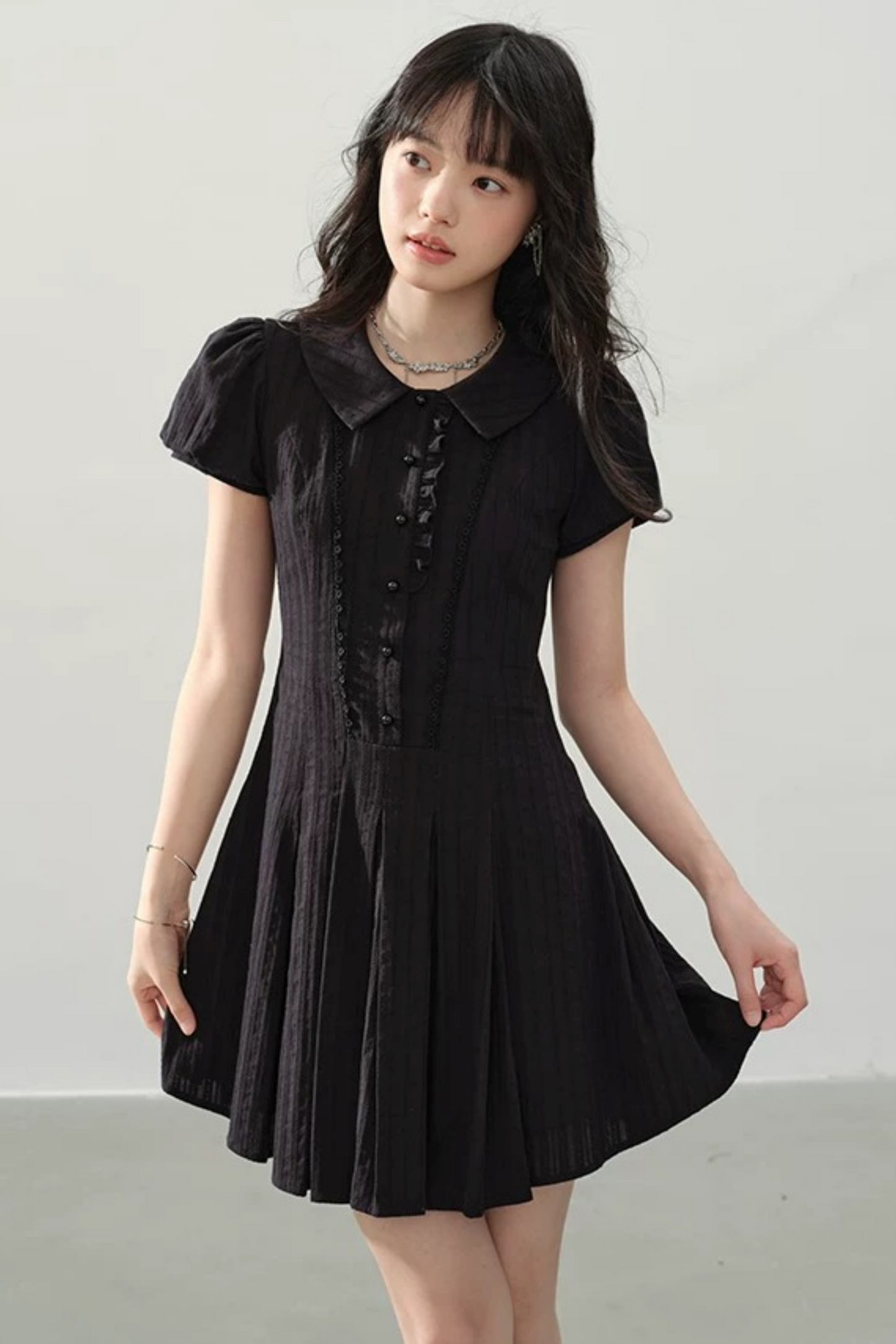Girl's Elegy Puff Sleeve Dress
