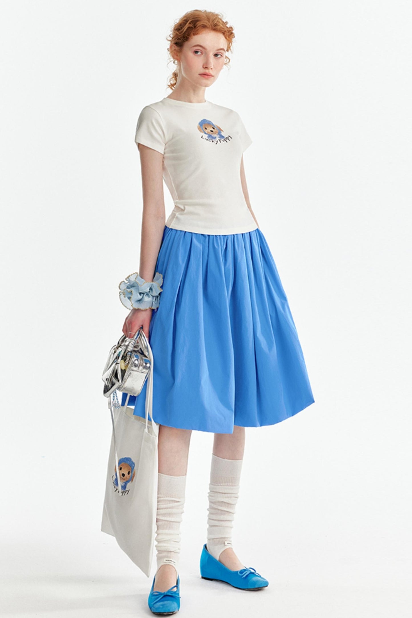 Layered Bloomers T-Shirt-Skirt Set-Up