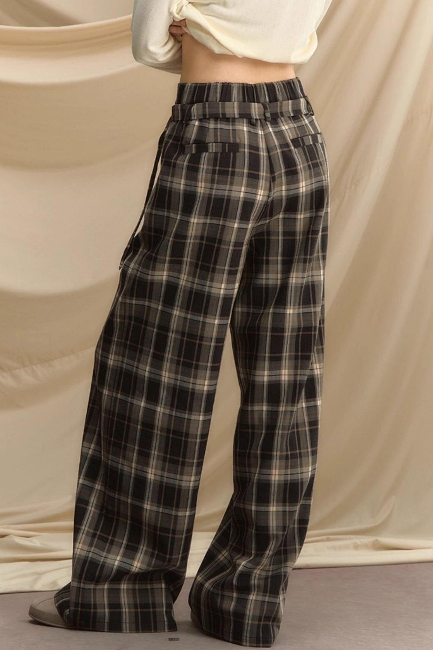 Secret Lazy Plaid Pants