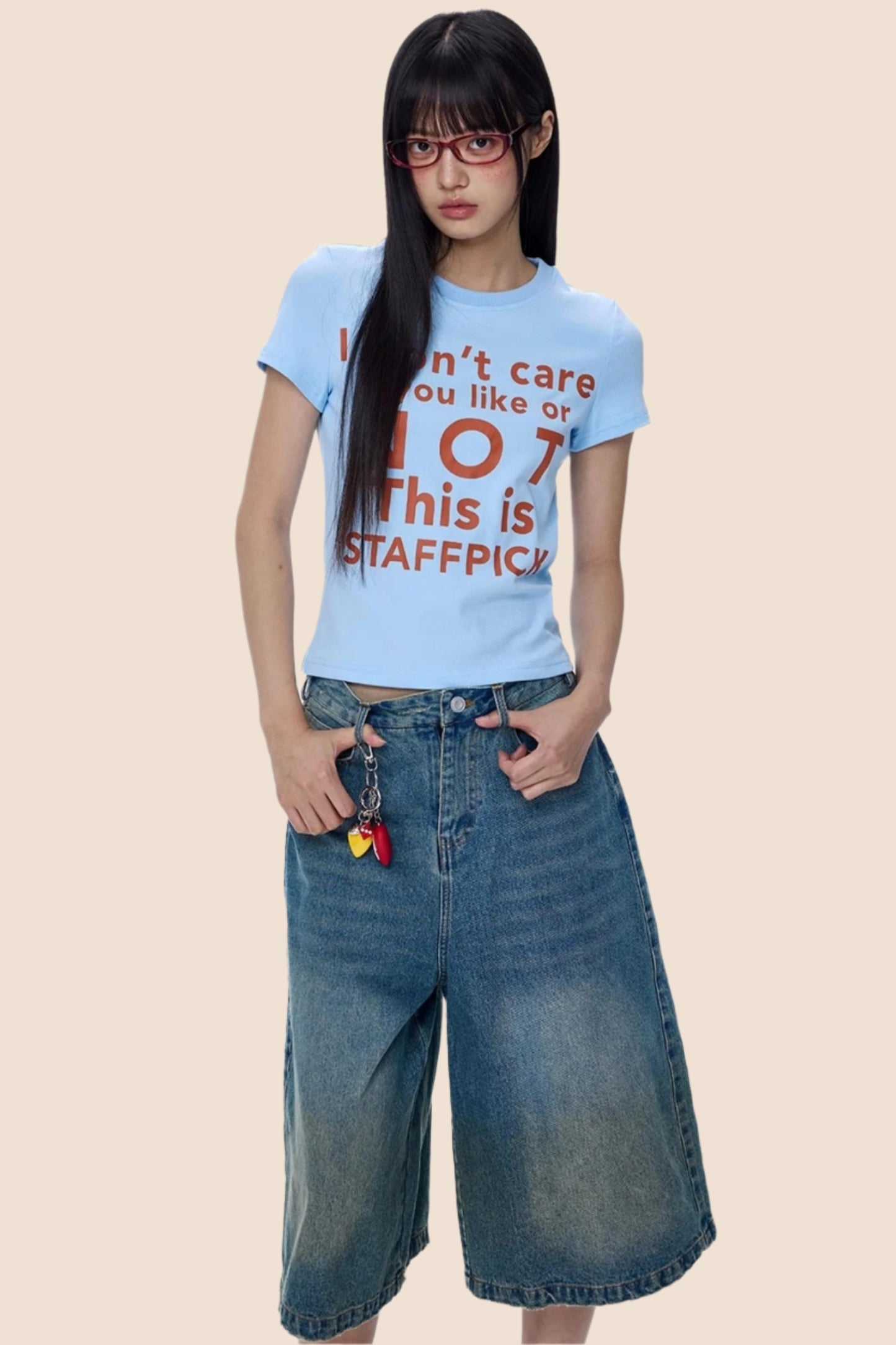 American Monogram Cropped T-Shirt