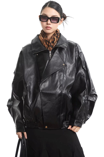 Retro Leather Motorcycle Jacket