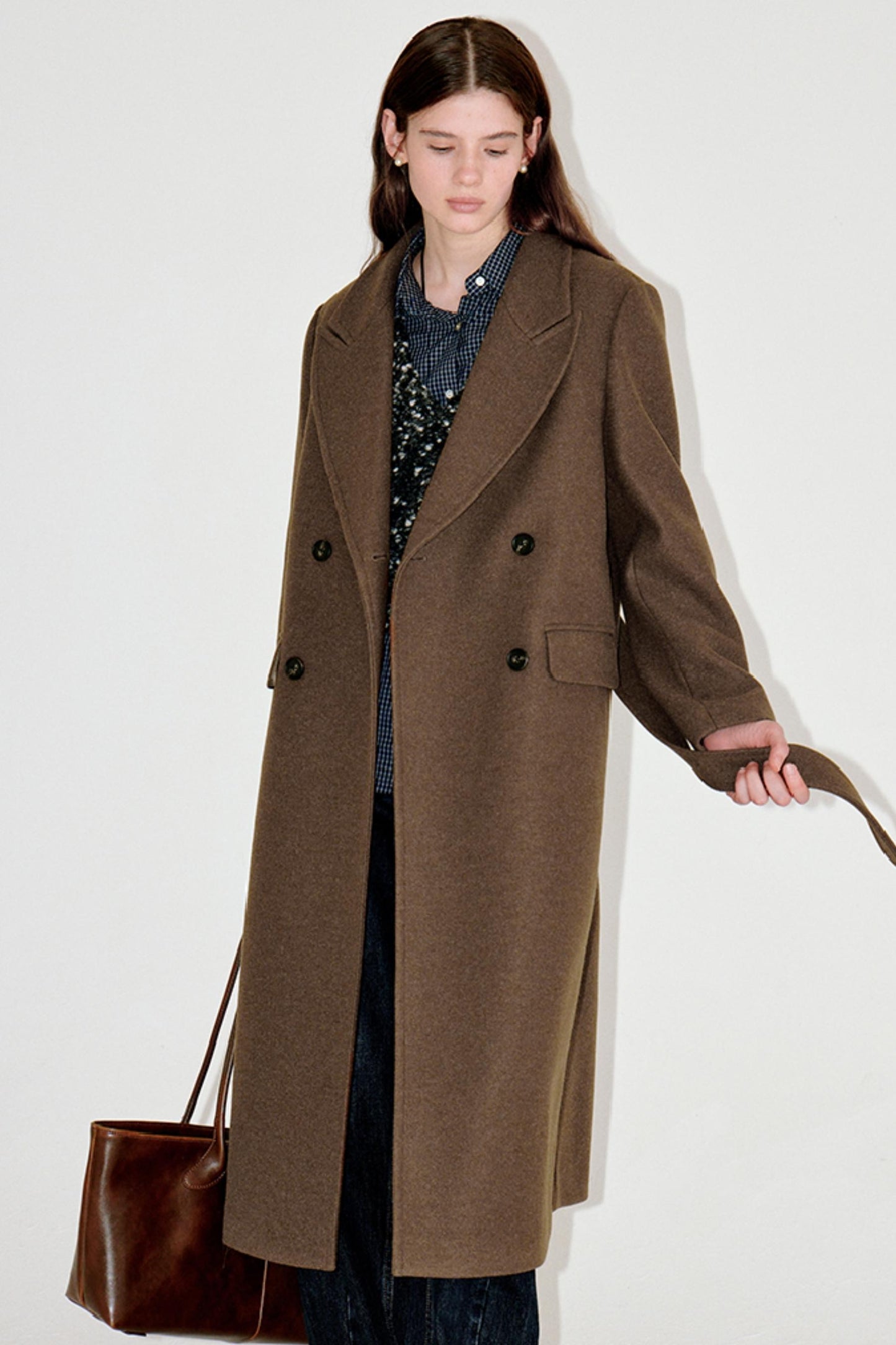 Floral Wool Tweed Coat