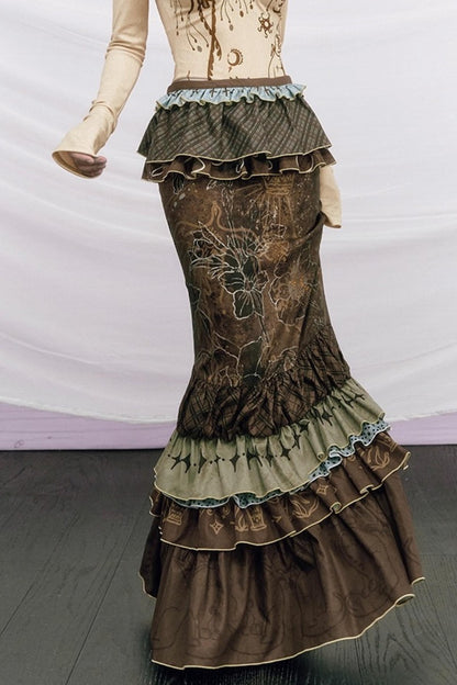 Chinese-Style Fishtail Skirt