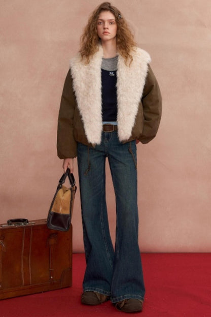 High-Waisted Stretchy Bootcut Jeans