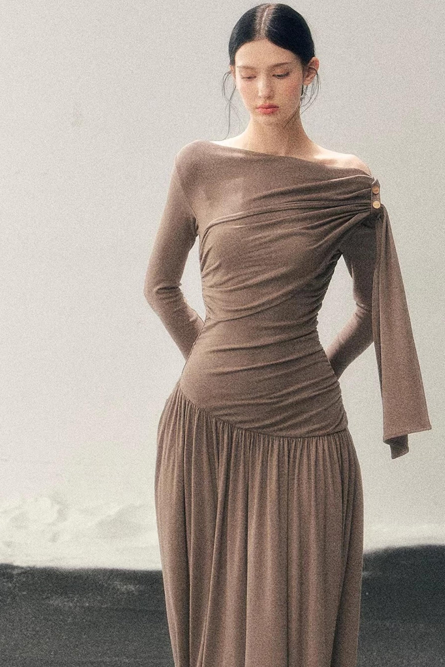 Ribbon Bodycon Winter Dress