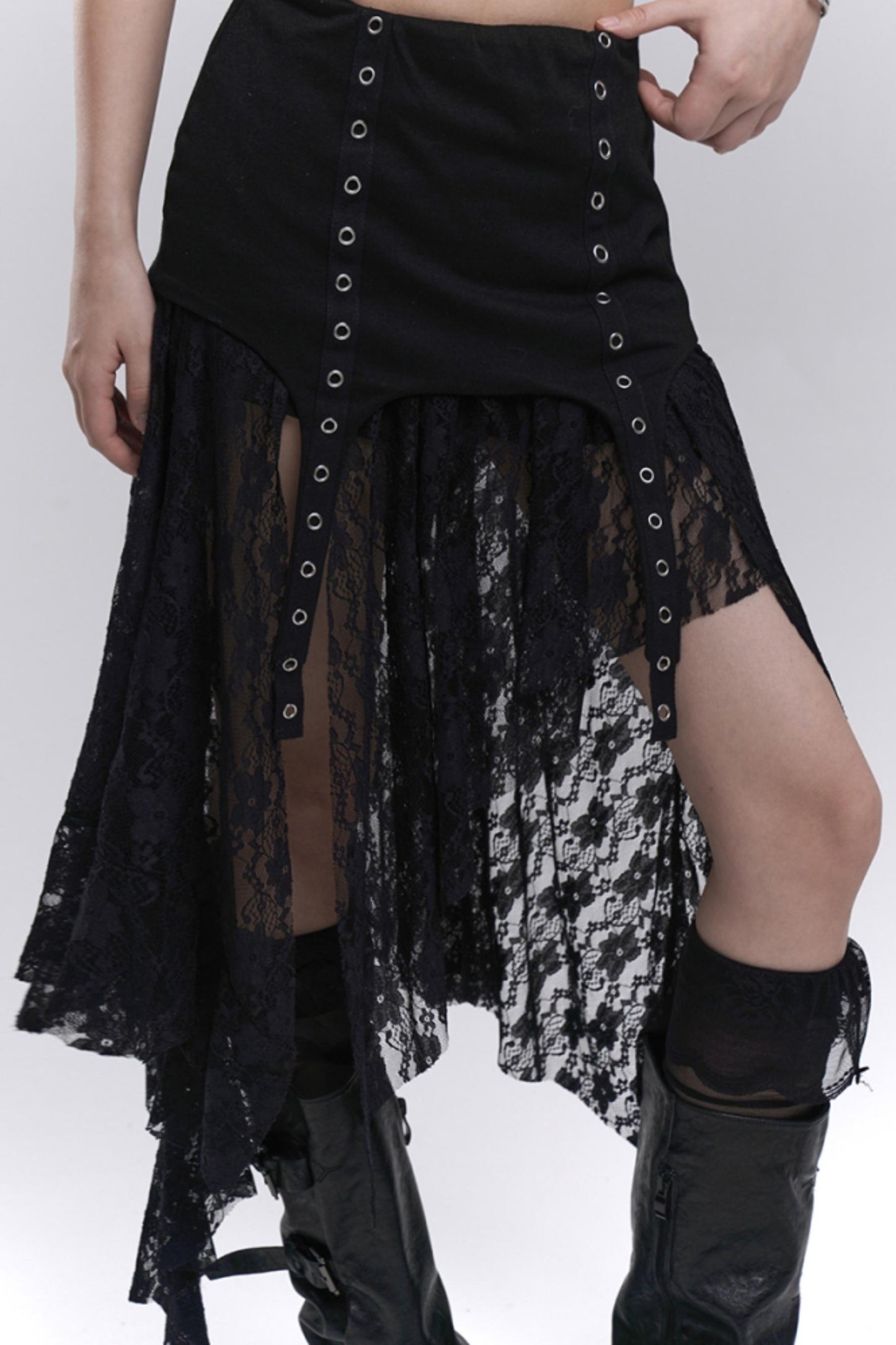 Subculture Vibes Black Skirt