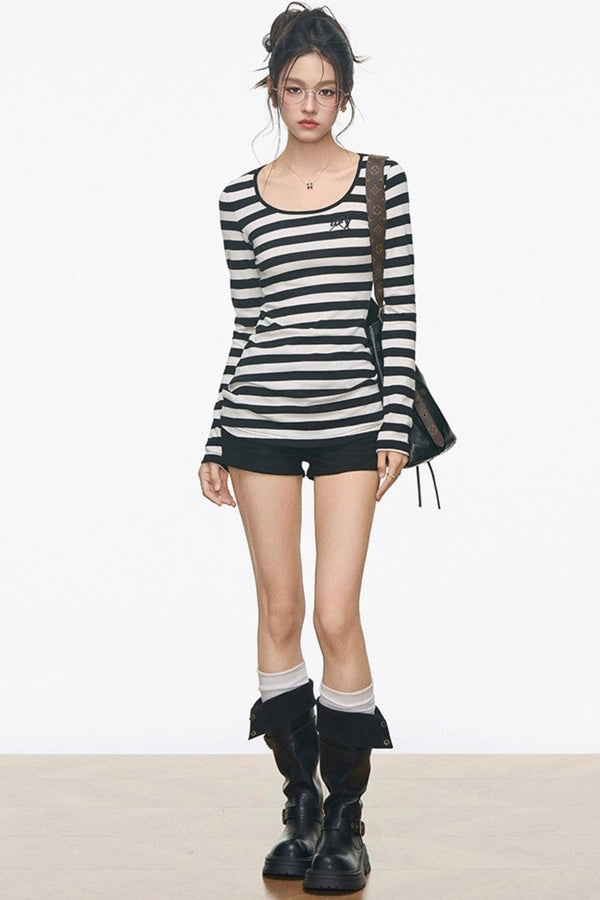 Irregular Knitted Mid-Length Cardigan Set-Up