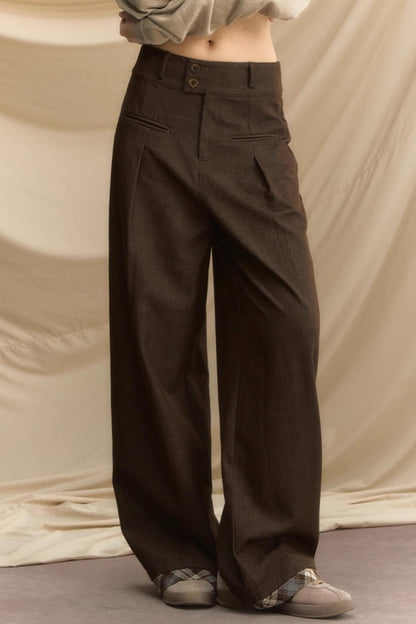 Autumn Souvenir Wide-Leg Pants