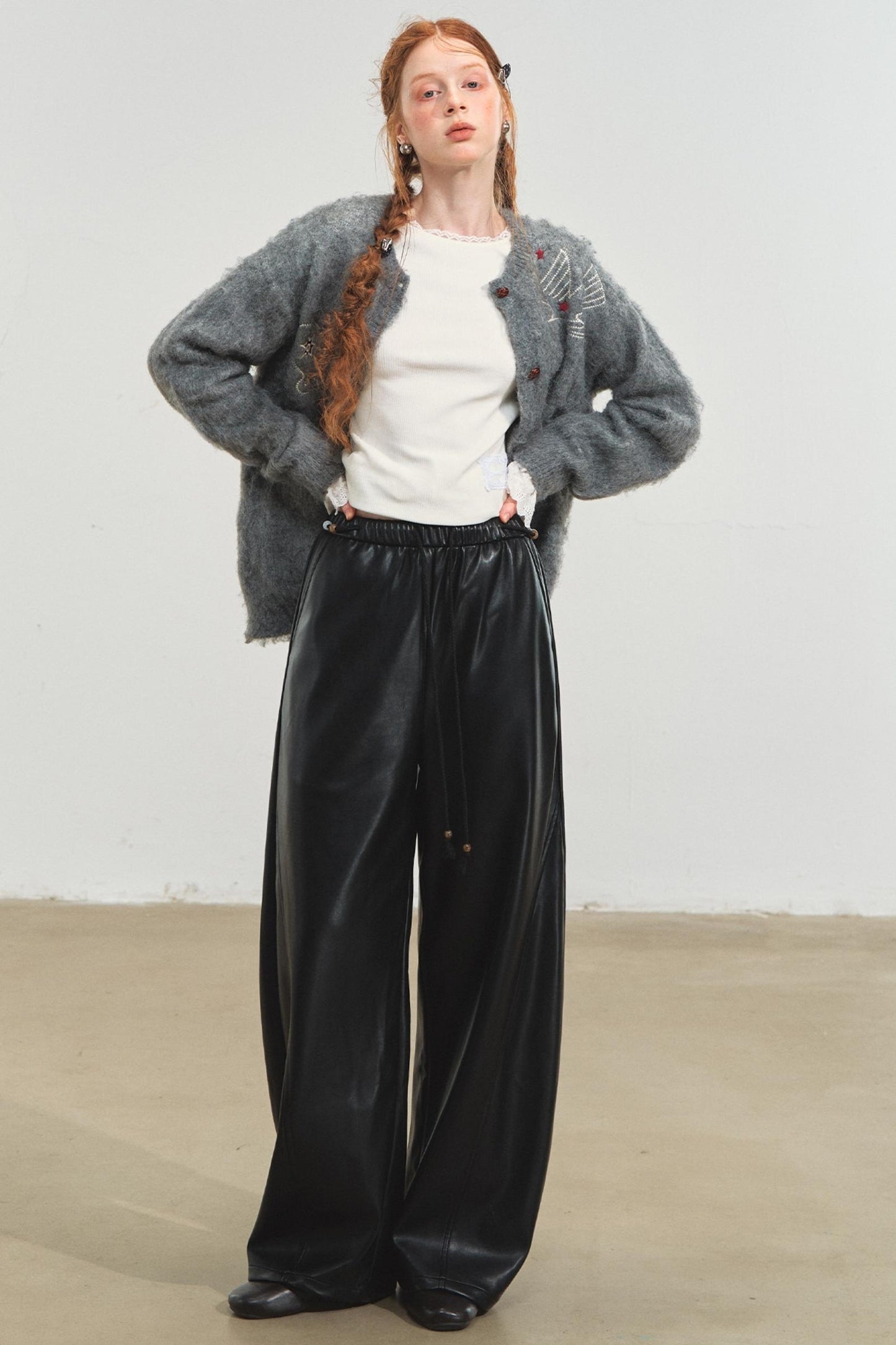 Relaxed Leather Pants