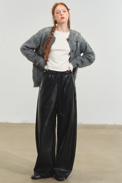 Relaxed Leather Pants