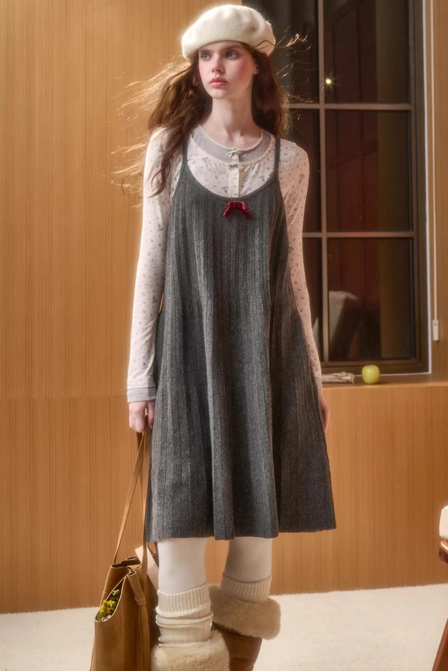 Origami Pleats Fluffy Dress