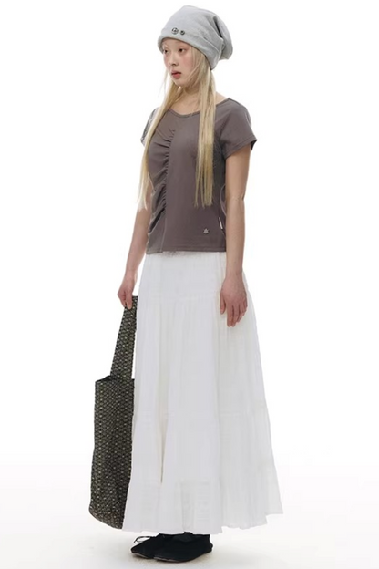 Pleated Pure Cotton Top