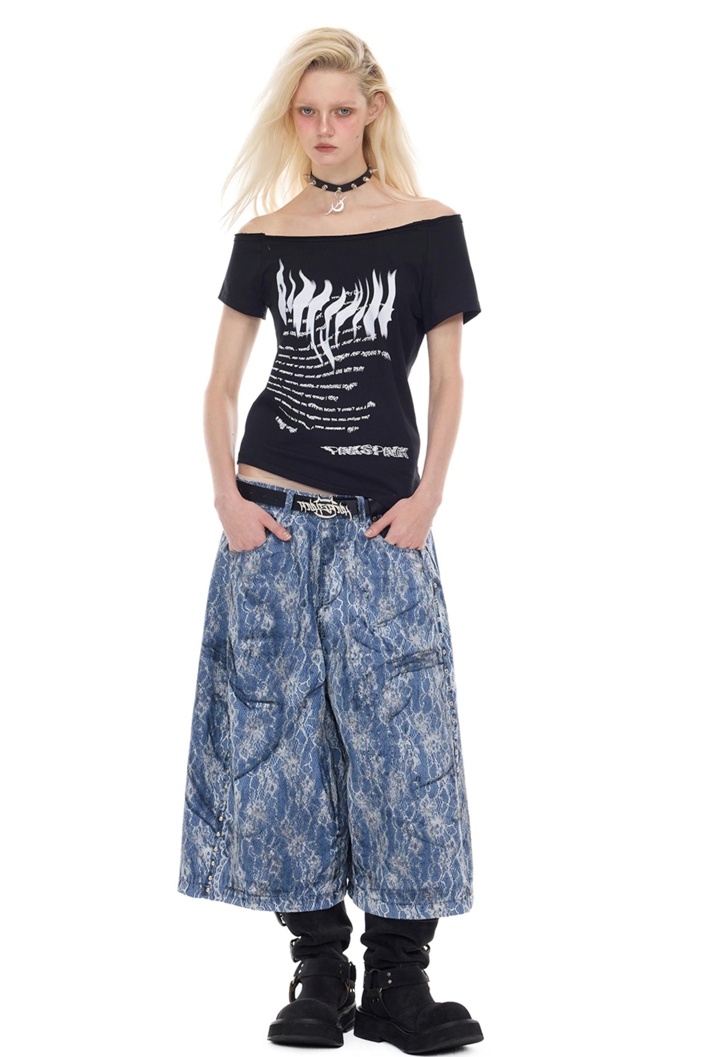 One-Shoulder Y2K T-Shirt